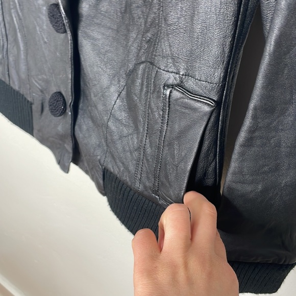 Lerario Beatriz Leather blazer jacket - Picture 4 of 8